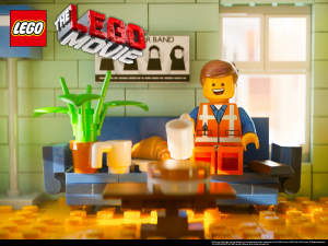 The Lego Movie features Emmet, voiced by Chris Pratt. After being donned as "The Special" Emmet embarks on a journey to overthrow Lord Business' tyranical regime.