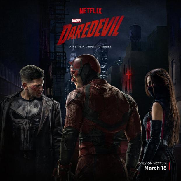 The lines between good and evil are blurred in the new season of Daredevil with the introduction of the Punisher and Elektra. Matt must decide how far he is willing to go for justice. Image obtained via Google Images under a Creative Commons license.