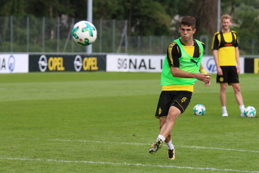 Christian+Pulisic+moved+to+Germany+from+Hershey%2C+Pennsylvania+at+age+16+to+join+Borussia+Dortmunds+Youth+Academy.+%28Wikipedia+Commons%29