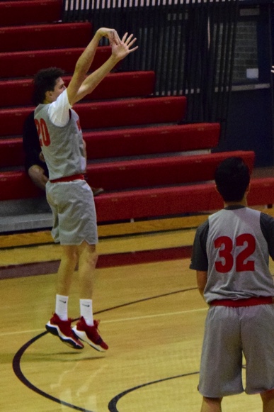 Legg shoots a two-pointer in McLeans scrimmage against Fairfax on Nov. 18.