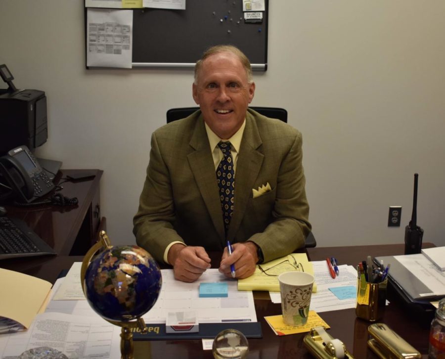 Meier resides at his new desk in the front office of McLean.