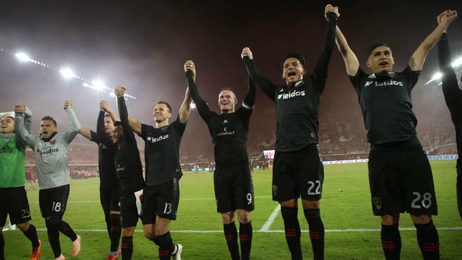 Photo obtained by USA Today Sports Images
D.C. United celebrates after a win
