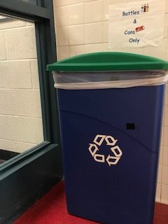 Recycling bins are seen all over McLean as the environmental club works harder to take action at the school.  