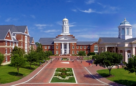 The entrance to CNU on a sunny day.

Photo attained from Wikimedia Commons under Creative Commons license