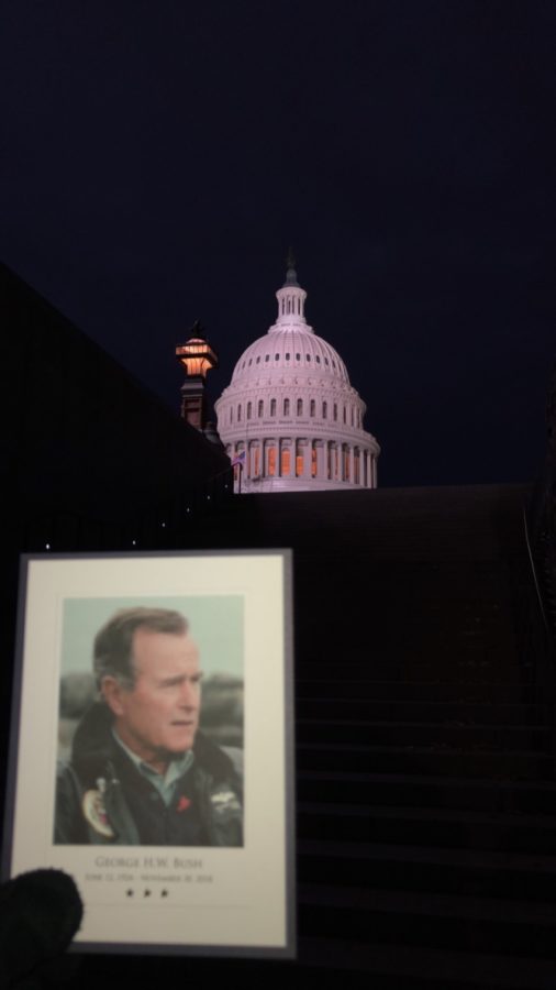 Capitol building and card given upon exiting the remembrance