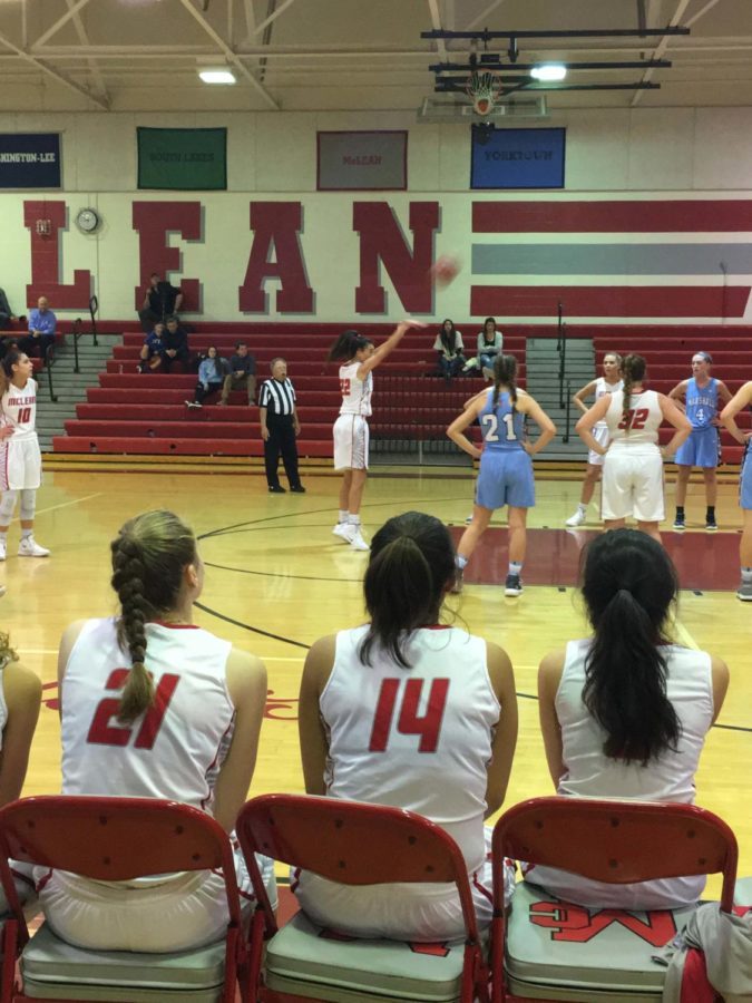 SHOOTING TWO — Mia Fitzgerald shoots a free throw in the home game against Marshall on Dec 4. The Highlanders won the game 73-67. (Photo by Emily Friedman)