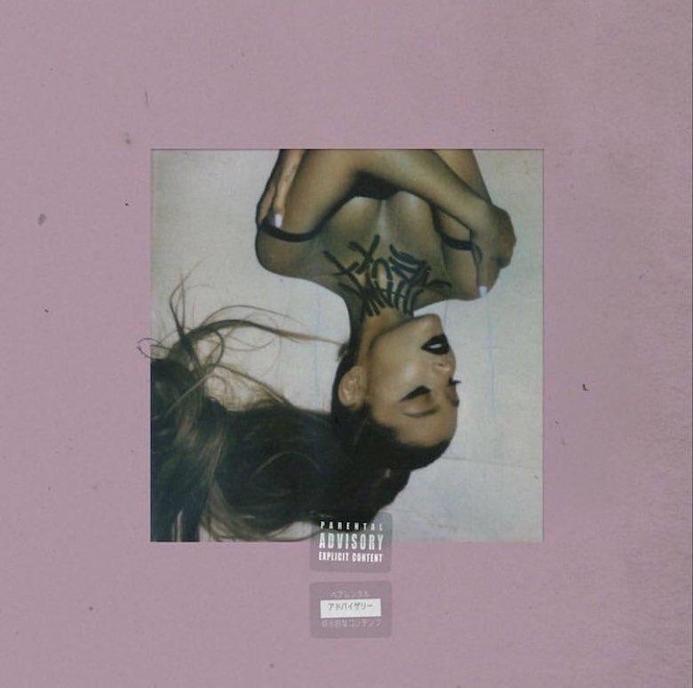 Grandes album cover for thank u, next released February 8th 2019