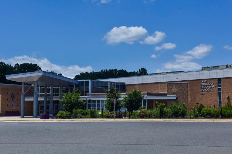 This is Lake Braddock Secondary School, the school where the executive principal who Principal Ellen Reilly was filling in for for six weeks while she was gone. 