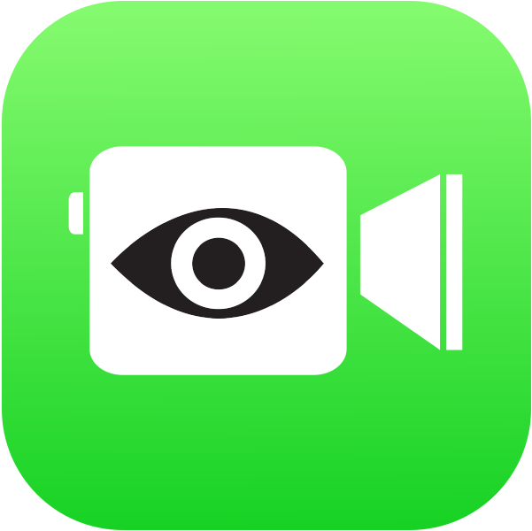 An eye ominously occupies the FaceTime app icon. Consumers have likened the bug to the work of Big Brother.