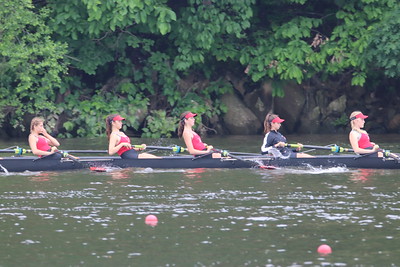 1V girls warm up for their final