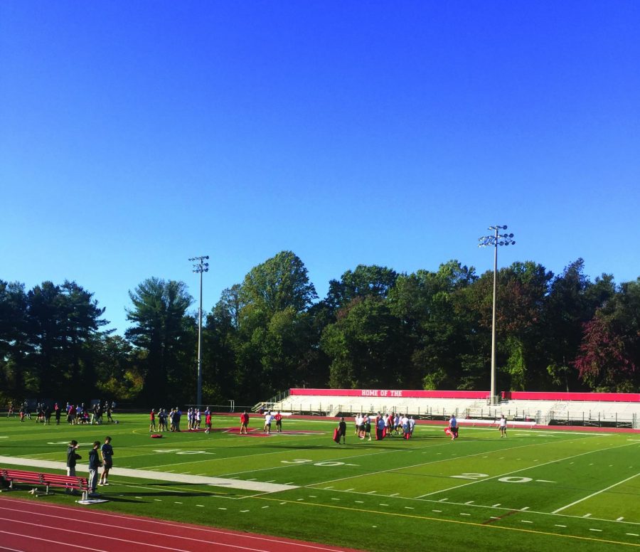 McLean football continues to work hard at practice on Oct. 24 as they prepare for their upcoming games. The team practices 4 days a week with games on Fridays.   