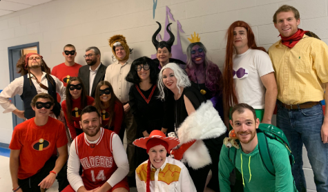 Social studies slays staff costume contest – The Highlander