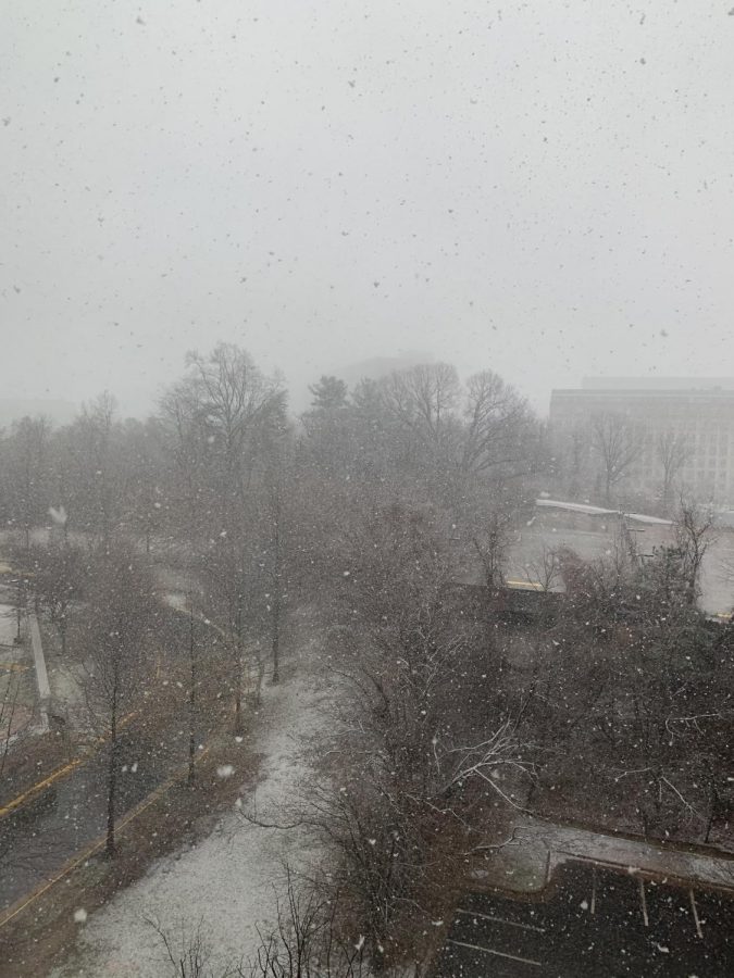 Students get a snow day on the first week back, helping to calm their Post Winter Break Depression.