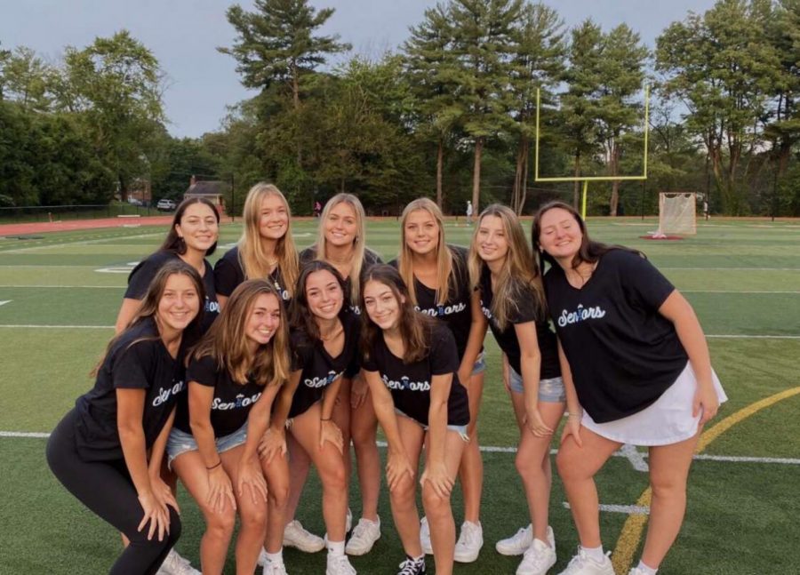 Despite not attending classes in person to begin the school year, senior girls continued the senior sunrise tradition by meeting outside the school bright and early on the first day of school.  Seniors are hoping to find safe ways to celebrate their final year of high school as the year goes on.