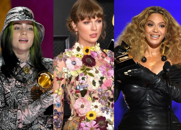 Women sweep — All major awards this year were won by women. In addition to this, Beyoncé and Taylor Swift both had record setting wins.