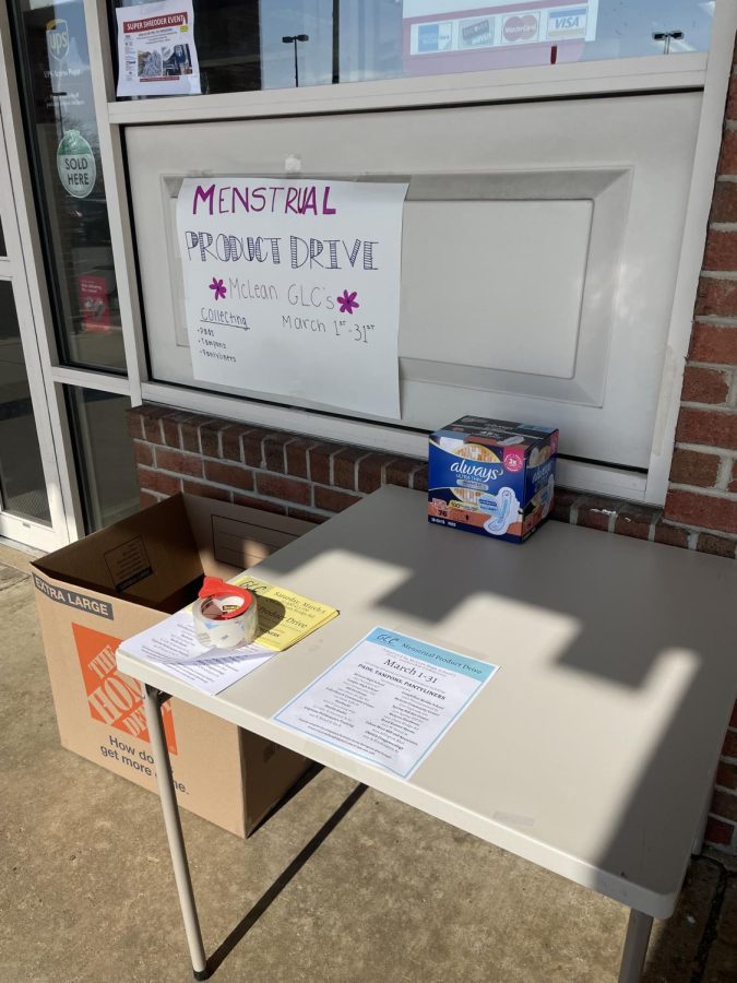 The GLC menstrual drive took place in many locations, including a local CVS Pharmacy location.
