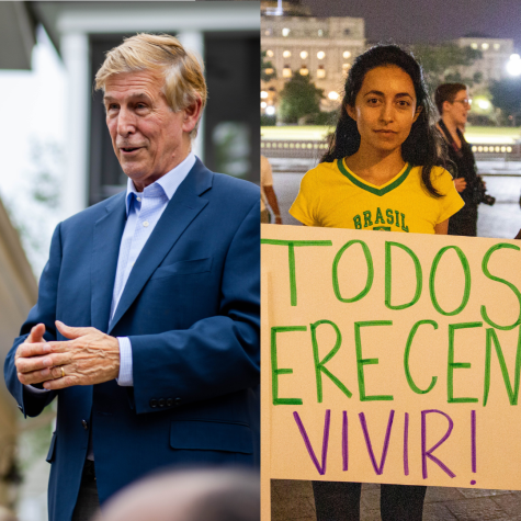 Incumbent Don Beyer (left) is being challenged by first-time candidate Victoria Virasingh (right). While the two candidates dont disagree on many policy issues, Virasingh has recently asked Rep. Beyer to pass the torch.