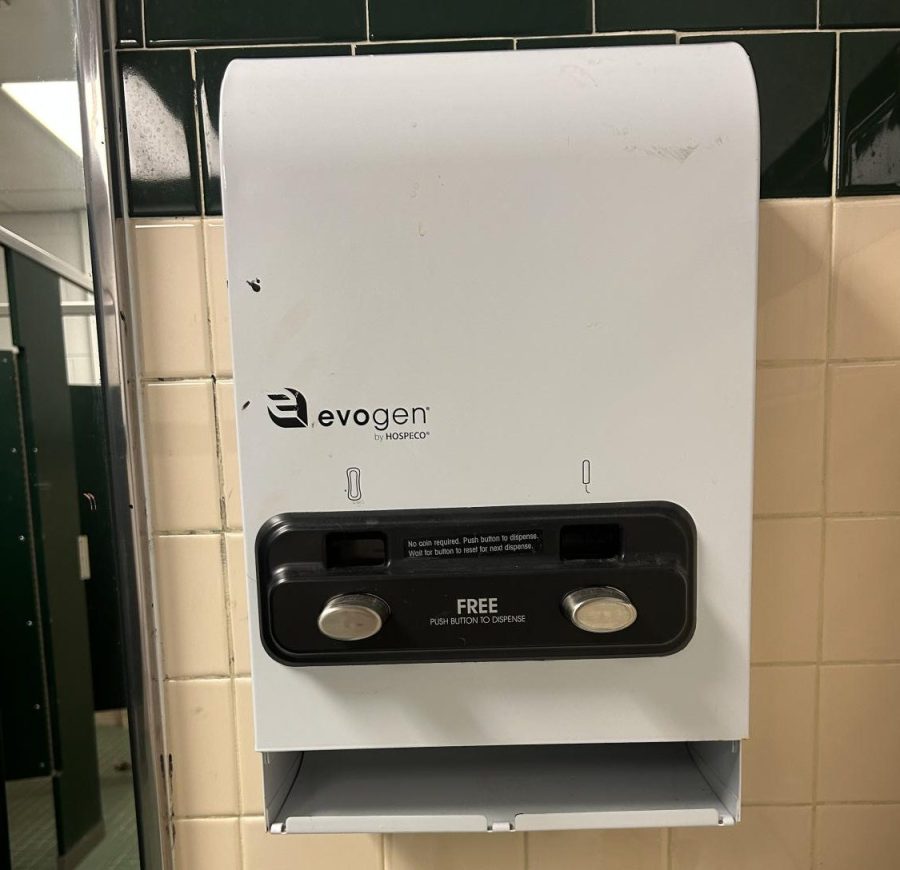 In the cafeteria bathrooms, like most dispensaries throughout the school, they are hardly ever supplied. 