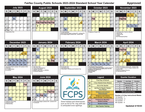 FCPS has spent the past few months asking for community input in order to draft a new calendrer for the 2023-2024 school year. The final draft was approved on Feb. 10.