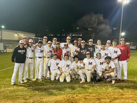 The McLean Highlanders varsity baseball team celebrated after their win over Gonzaga, triumphing by a score of 8-7.