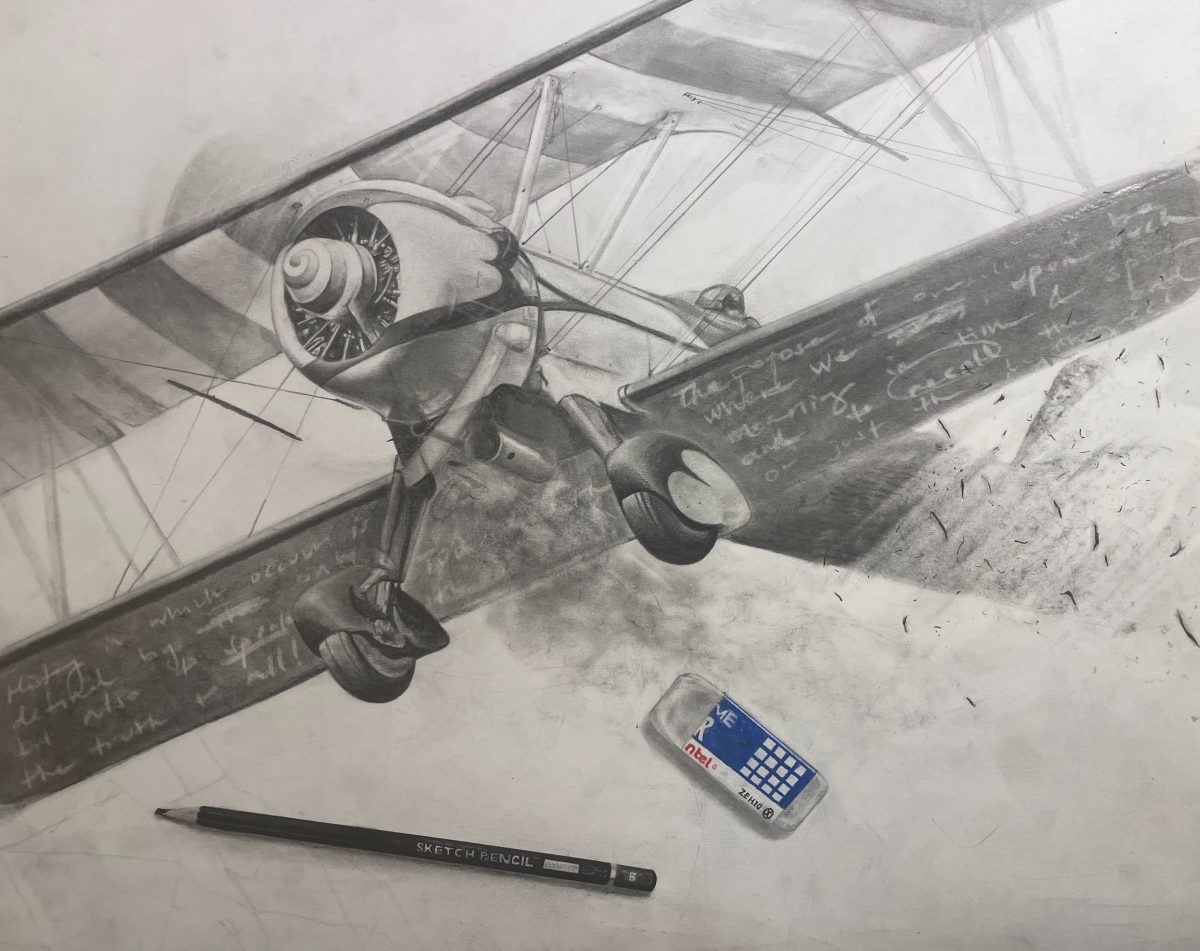 Sophomore Alan Wangs submission for the annual Scholastic Art and Writing Awards. This piece is intended to be submitted to the Drawing and Illustration category.