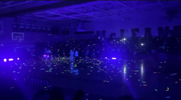 On Jan. 12, McLeadership put on a glow in the dark themed pep rally in anticipation for the Langley Basketball Game. The theme was very popular among the students and the pep rally was a big hit.