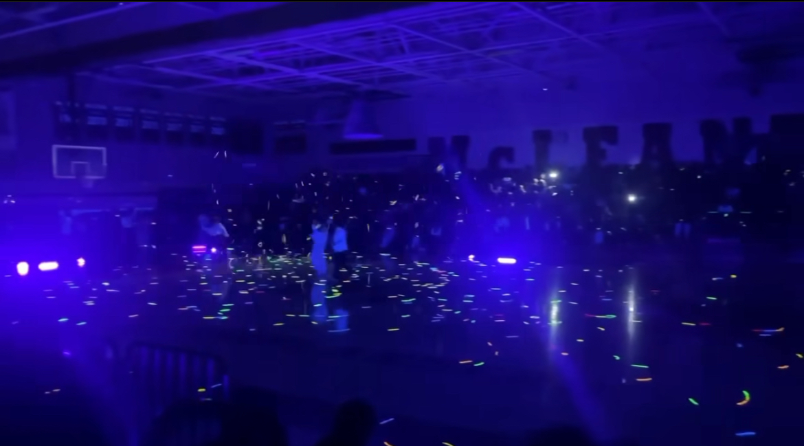 On Jan. 12, McLeadership put on a glow in the dark themed pep rally in anticipation for the Langley Basketball Game. The theme was very popular among the students and the pep rally was a big hit.