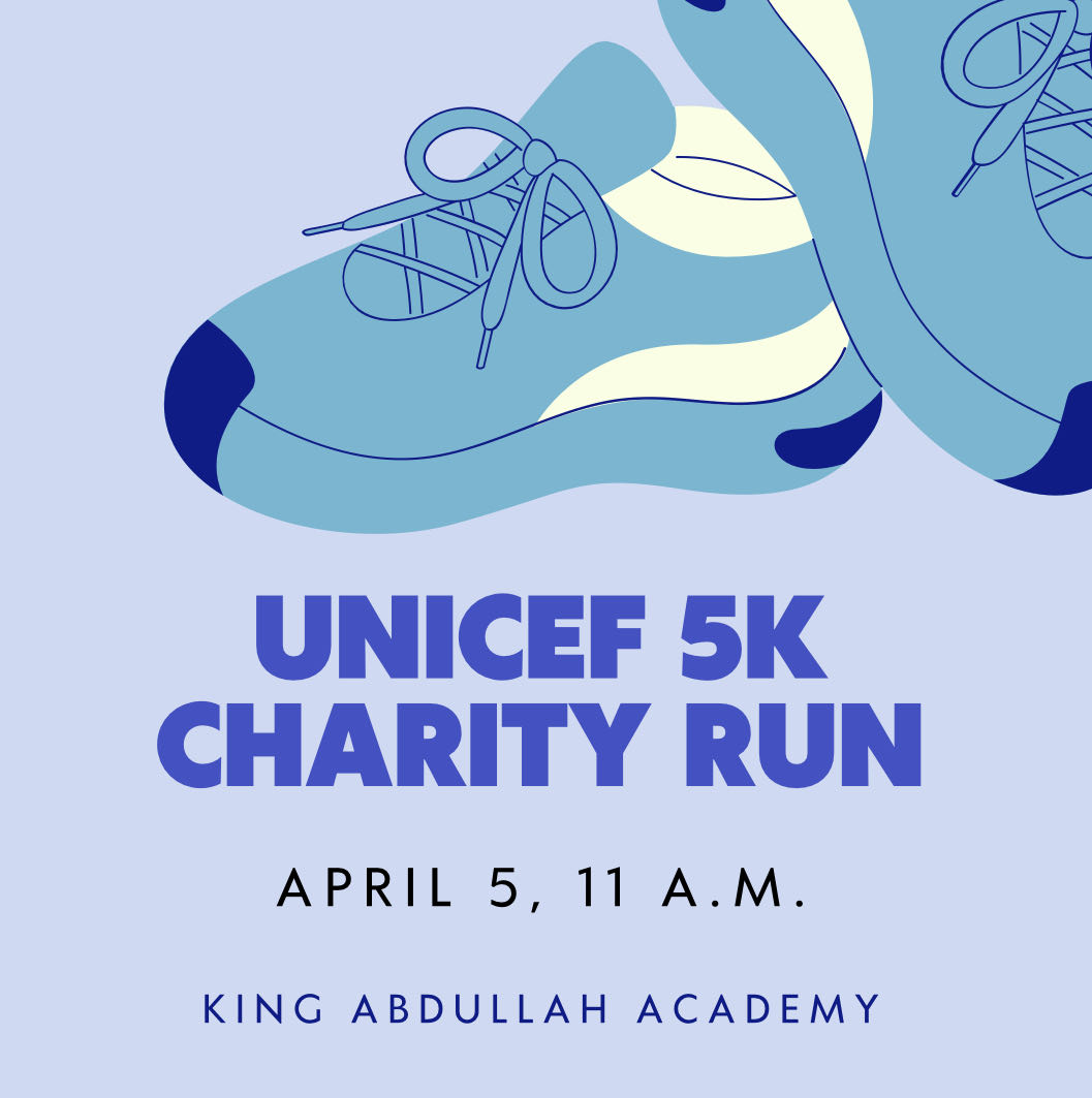 The UNICEF 5K charity run is set to take place at 11 a.m. on Friday, April 5.
