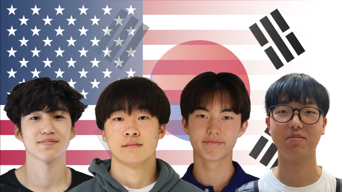 Juniors Colin Park, Nathan Park, sophomore Sean Chee and senior Woohyun Cho are among the many Korean American students at McLean forced to make a commitment between their two citizenships.