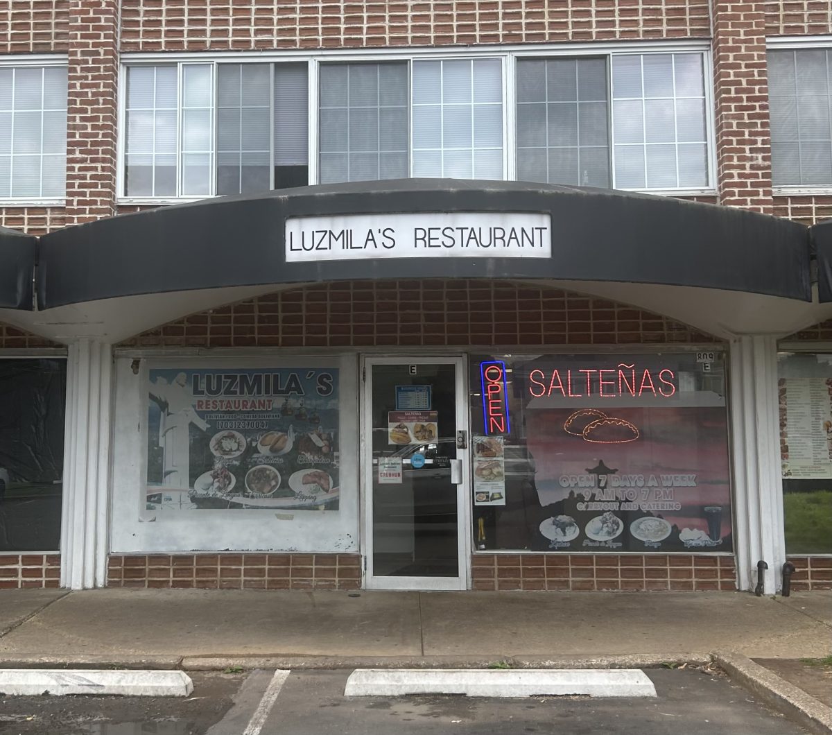 The street view of Luzmilas, a traditional Bolivian restaurant located in downtown Falls Church.