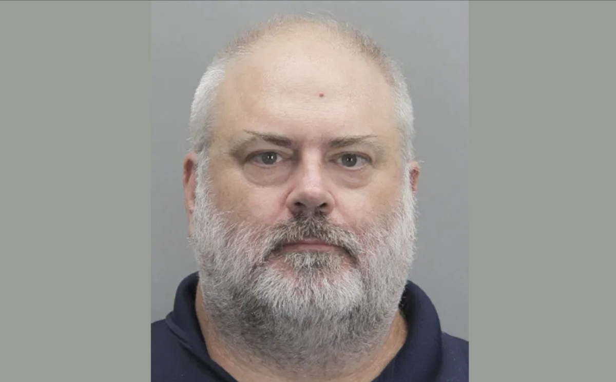 Murray pictured in his mugshot following his apprehension in Fairfax County. Murray is currently awaiting extradition to Fredrick County, Maryland, where he faces the sexual solicitation charges.