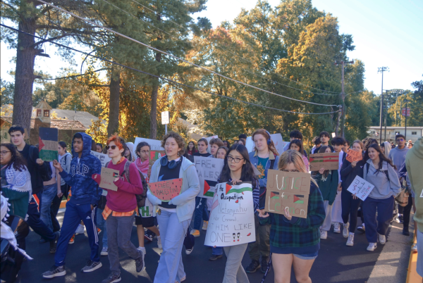 On Oct. 11, McLean students congregated for a walkout to commemorate the one-year anniversary of the genocide in Gaza and recent Israeli airstrikes on Lebanon. 