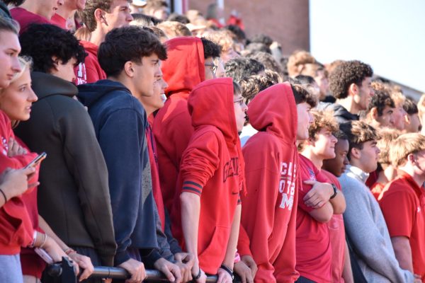 Senior Spirit: senior students participated in spirit week by wearing red and cheering on their students and teachers.