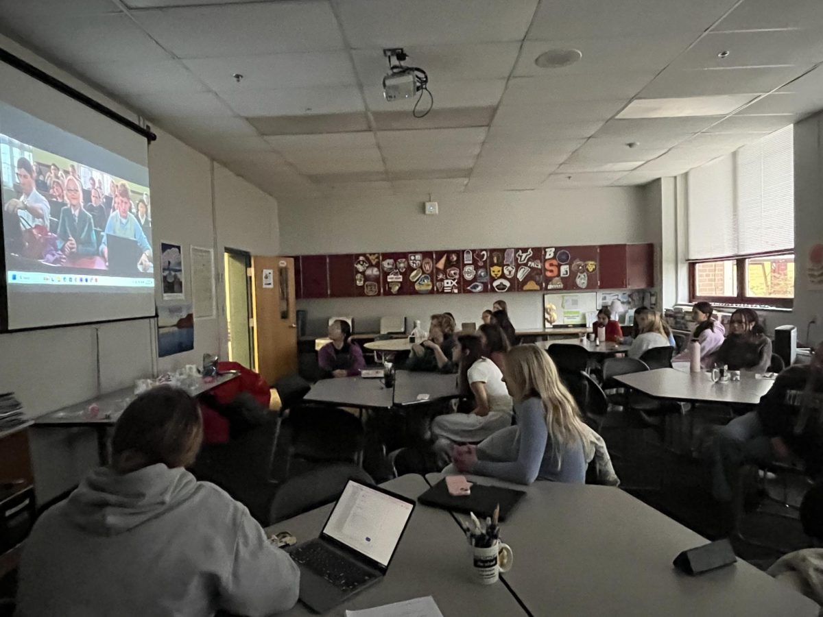 On December 18, the Girls Leadership Committee met in the Career Center for a holiday party to celebrate the end of the year. They gathered to watch an audience-favorite, "Legally Blonde," while sharing a variety of festive treats.