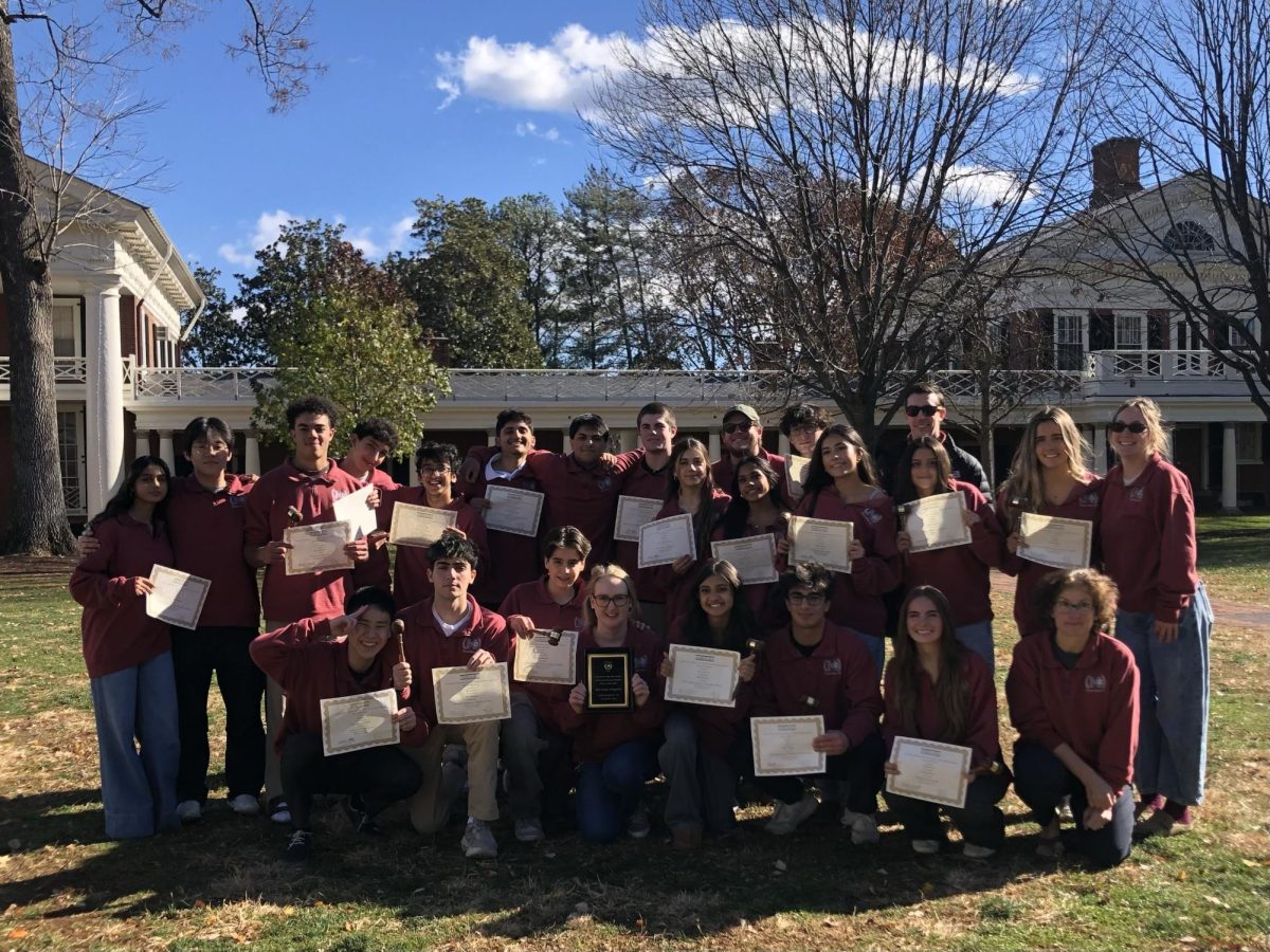McLean Model UN proudly holds their Best Large Delegation award along with their individual awards. All 21 members of McLean's VAMUN team won an award, with 10 delegates gavelling.