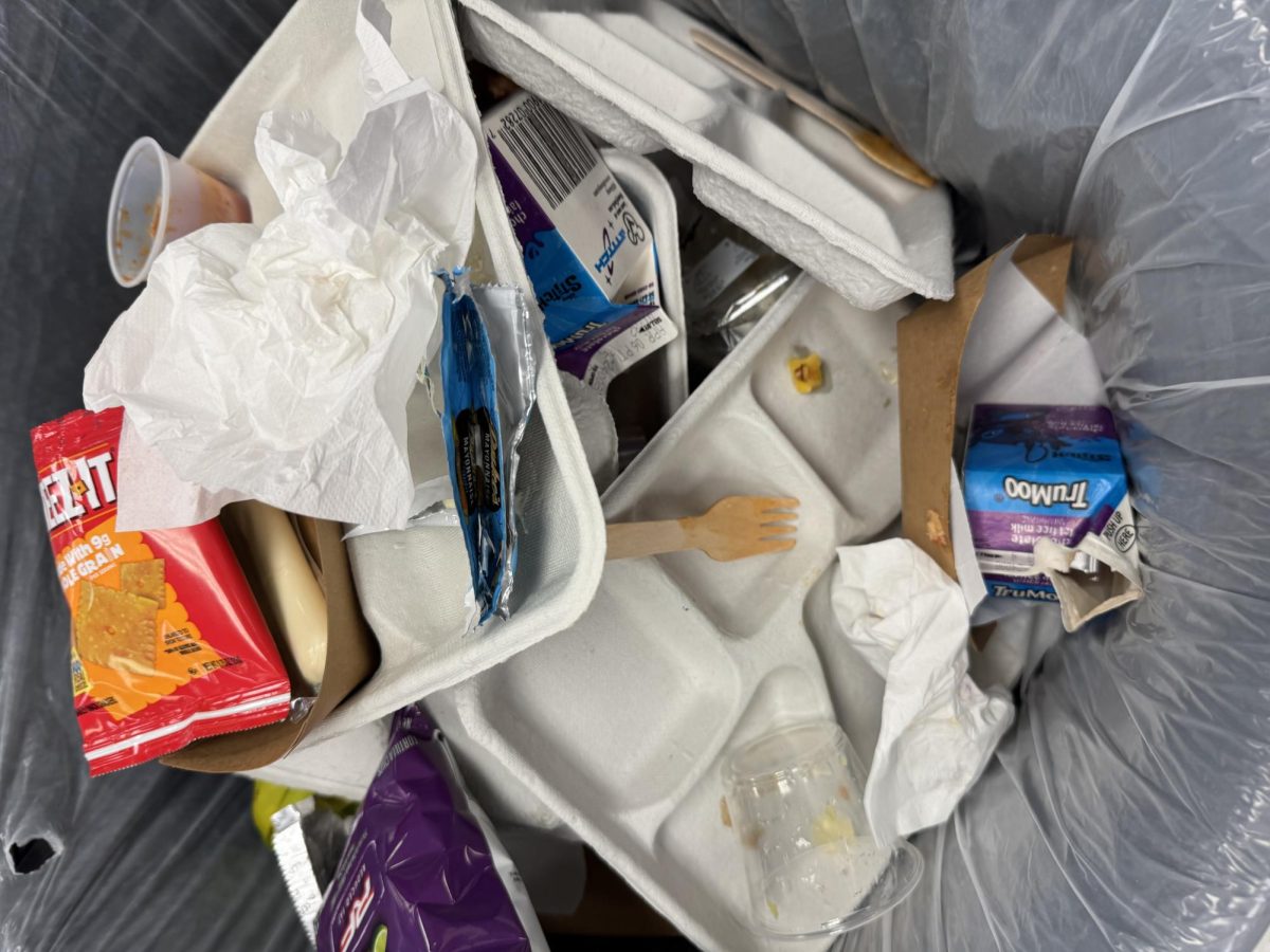 This is unfortunately where some school lunches end up, wasted instead of eaten.
