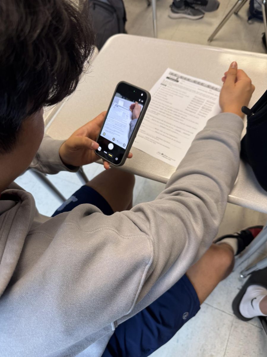 Students gather information about tests, to share with their friends who have not yet taken the assessment.