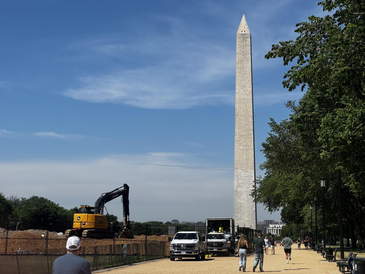 The National Mall in D.C. gears up for the annual Earth Day celebration.