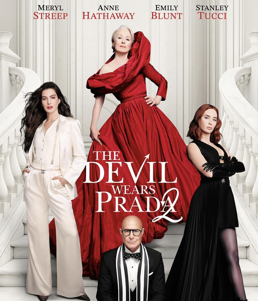 The Devil Wears Prada 2 released in theaters on May 1. The film brings back original cast members, including Meryl Streep and Anne Hathaway, and centers on modern changes in fashion magazines as a result of social media.