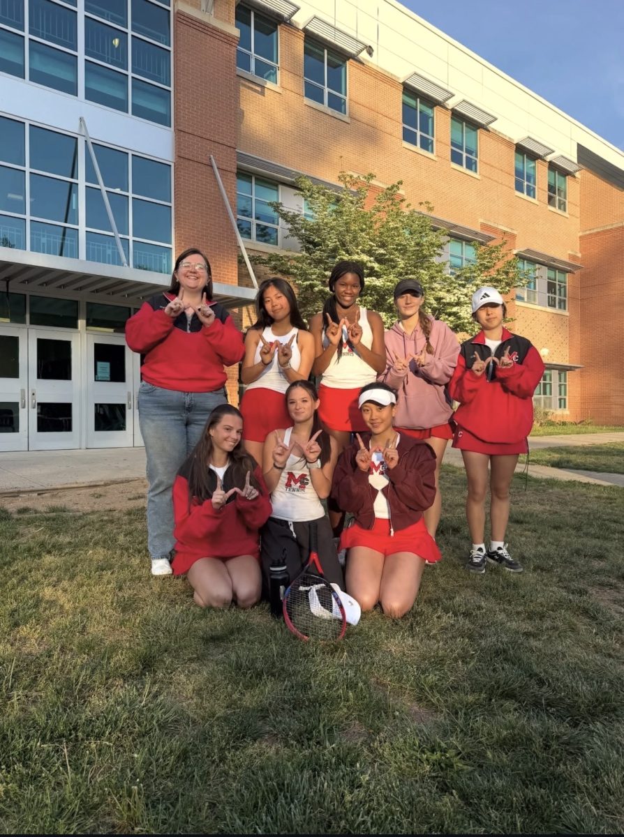 McLean Girls Tennis crushed Yorktown 9-0 in district play on April 27th. The team continued their hot streak winning 12 straight matches to this point.